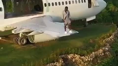 How did the plane get there?