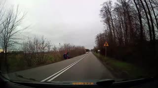 Surprise Deer Causes Rollover