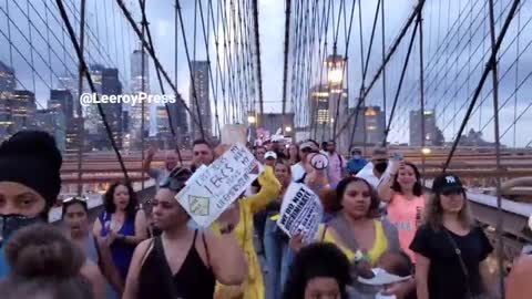 Teachers Protesting Mandatory Vaccines-NY