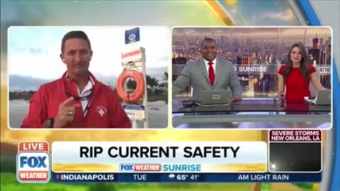 American Lifeguard on FOX Weather with beach safety tips