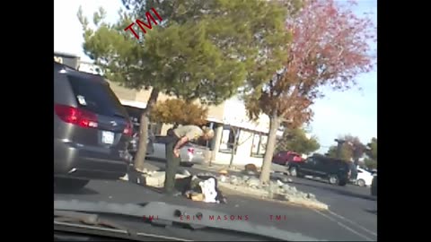 female, laying in the street, she drank the whole bottle of vodca.