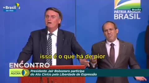 Bolsonaro: devemos nos expor combatendo o mal