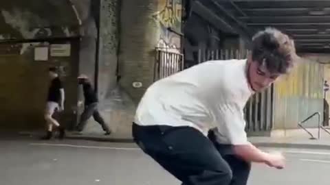 handsome skateboarder