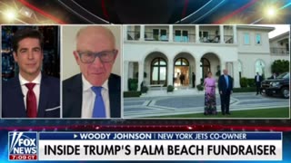 Woody Johnson, New York Jets co-owner was inside Trump’s Palm Beach fundraiser. .