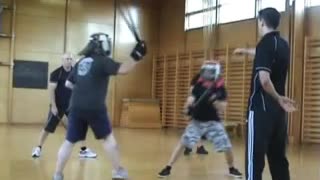 Tony sparring