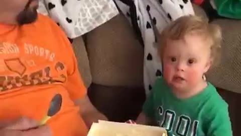 Cute Baby's Reaction to Food