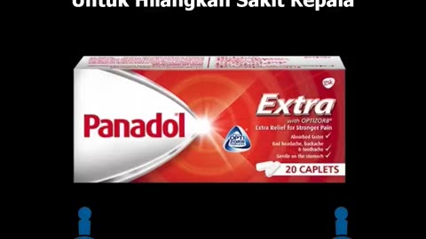 Telan lah 2 Biji Dadah bernama PANADOL untuk hilangkan sakit Kepala