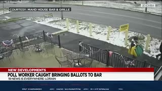 Ohio poll worker caught on camera bringing provisional ballots into local bar