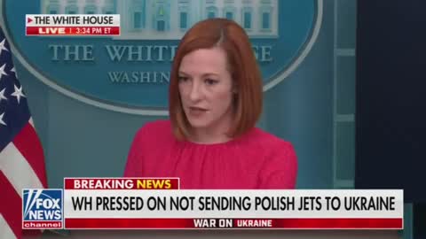 Reporter to Psaki: "Can you lay out for us why the administration sees MiGs as provocative and Javelins and Stingers as not provocative?"