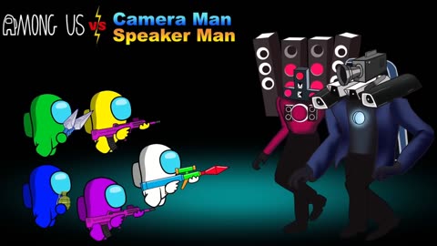 among us vs camera man & speaker man #amongus #cameraman #speakerman