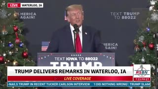 Trump delivers remarks in Waterloo Iowa