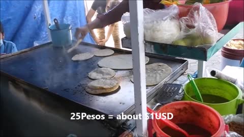 Street Food in Puebla, Mexico