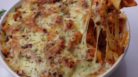 Baked Creamy Chicken Pasta By CookingwithHelly