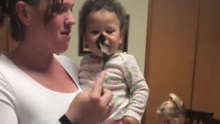 Prankster mom totally fools baby with chocolate cake