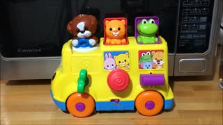 Wheels on the Bus Musical Pop Up Animal School Bus