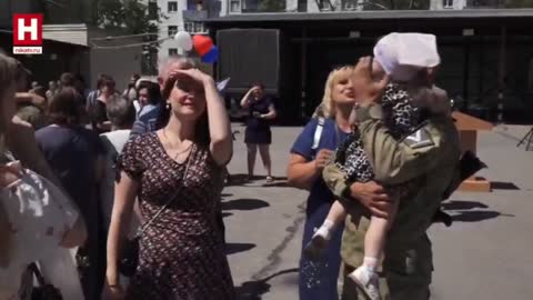 Russians Troops Welcomed Home