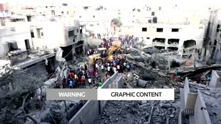 Israeli air strike destroys building in Gaza