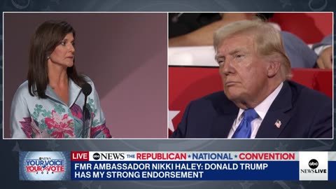 Nikki Haley gives Donald Trump her 'strongest endorsement' at RNC