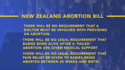 New Zealand's EXTREME ABORTION Laws! EVIL!!!