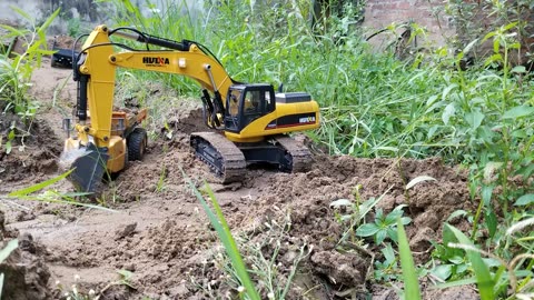 TRUCK CAR LOADING SAND SIMULATED HEAVY EQUIPMENT