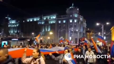 Belgrade: Rally on 23rd anniversary of NATO bombing of Yugoslavia