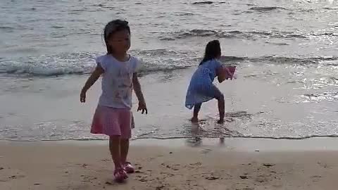 Beach play