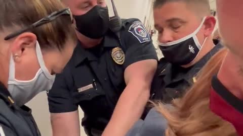 Concerned Mom ARRESTED At Georgia School Board Meeting for Opposing Mask Mandates