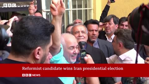 Reformist Masoud Pezeshkian elected as Iran's president | BBC News