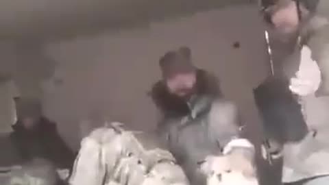 Chechen soldiers saving Ukrainians trapped in basements