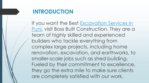 Best Excavation Services in Puni