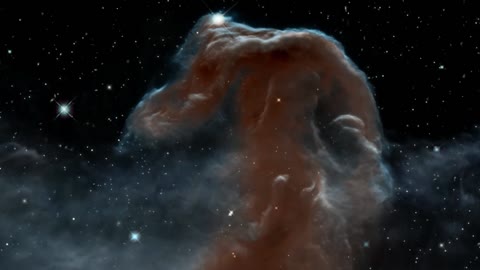 beautiful view in planet Zooming in on the Horsehead Nebula (3D)