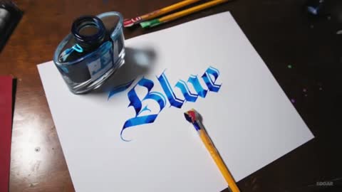 Homemade calligraphy pen