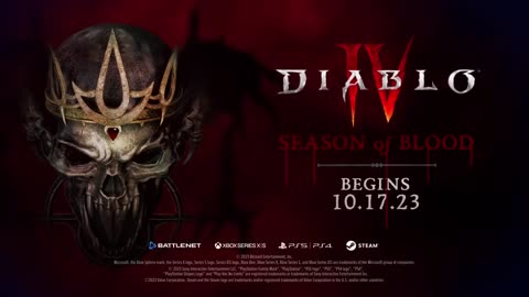 Diablo IV - Official 'Season of Blood' Gameplay Trailer