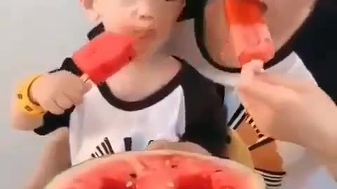 Watermelon or ice cream?