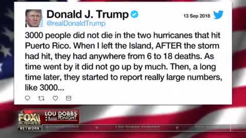 Lou Dobbs slams attacks on Trump for Puerto Rico death toll: ‘An amazing tortured inflation’