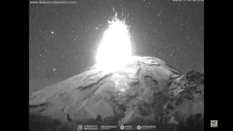 Popocatepetl Volcano Spews Lava And Huge Ash Column
