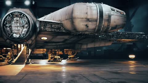 Star Wars - Millennium Falcon and BB8