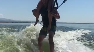 Boat Surfing Duo