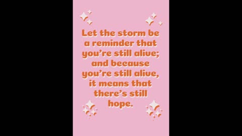 Are you in a storm?