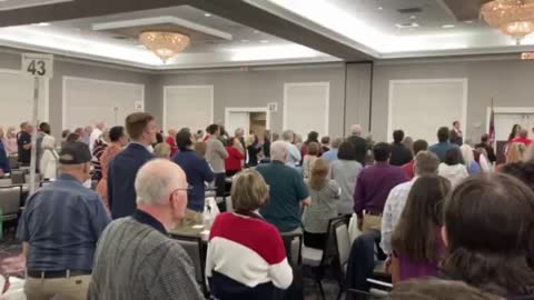 Star Spangled Banner Sung by Republicans in Georgia