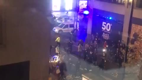 RAW: People flee after reports of a shooting in London