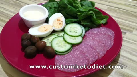 Keto Recipes - Simple Salami Platter