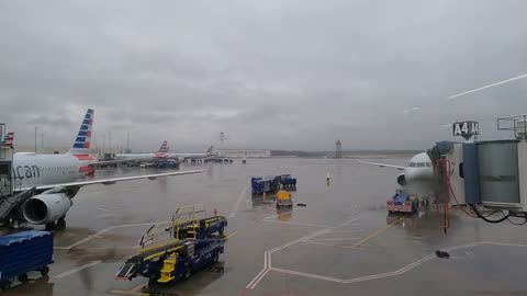 Time lapse of airport ground operations