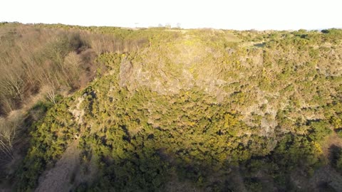 DJI phantom 2 around cliffs in edinburgh