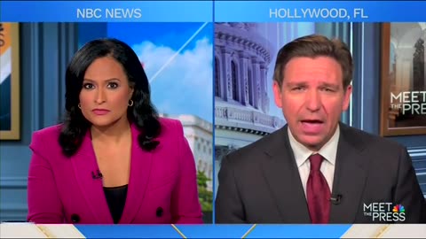 DeSantis Gets Into Heated Debate With 'Meet The Press' Host Over Guns, Background Checks