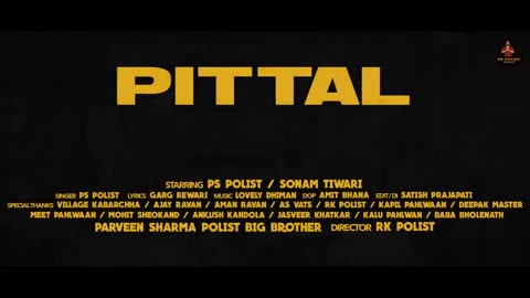 PITTAL ( Official Video ) Singer PS Polists New Song 2023 || Latest Haryanvi Song || RK Polists