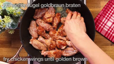 Wir essen nicht mehr bei KFC! Jetzt koche ich Chicken Wings in einer Bratpfanne mit Cola!