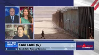 Gubernatorial Candidate Kari Lake (R-AZ) says she is 'not a fan' of 'trafficking illegal immigrants'