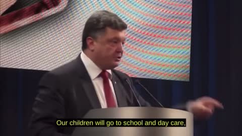 UKR Pres Poroshenko on the useless people of Donbass