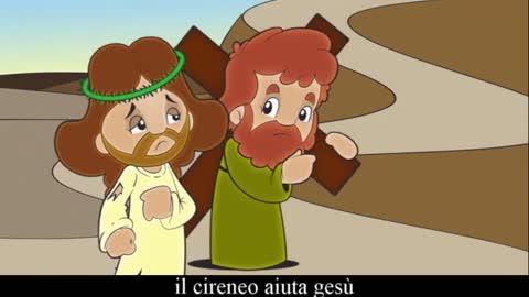 La VIA CRUCIS DI GESù CRISTO MESSIA in versione animata per bambini e deficienti con questo GESù CRISTO MESSIA 2000 anni fa fece il cambio nella NUOVA ED ETERNA(non si può cambiare) ALLEANZA TRA DIO E TUTTI GLI UOMINI PER LA LORO SALVEZZA